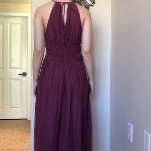 Burgundy wine dress from Anthropologie